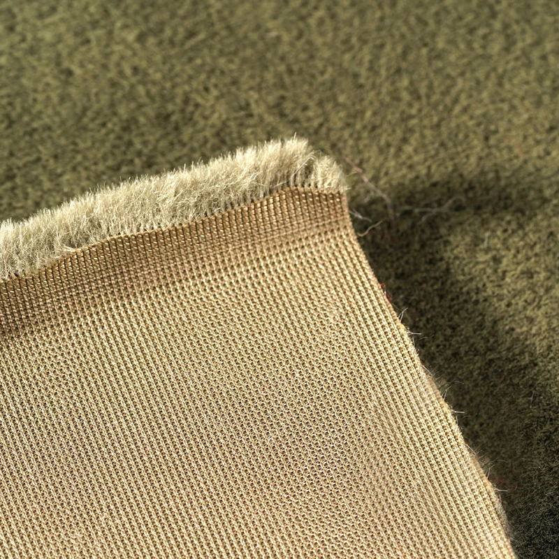 
Mens contrast Faux fur Cheap price Soft Faux Fur fleece fabric Long pile for Home textile 