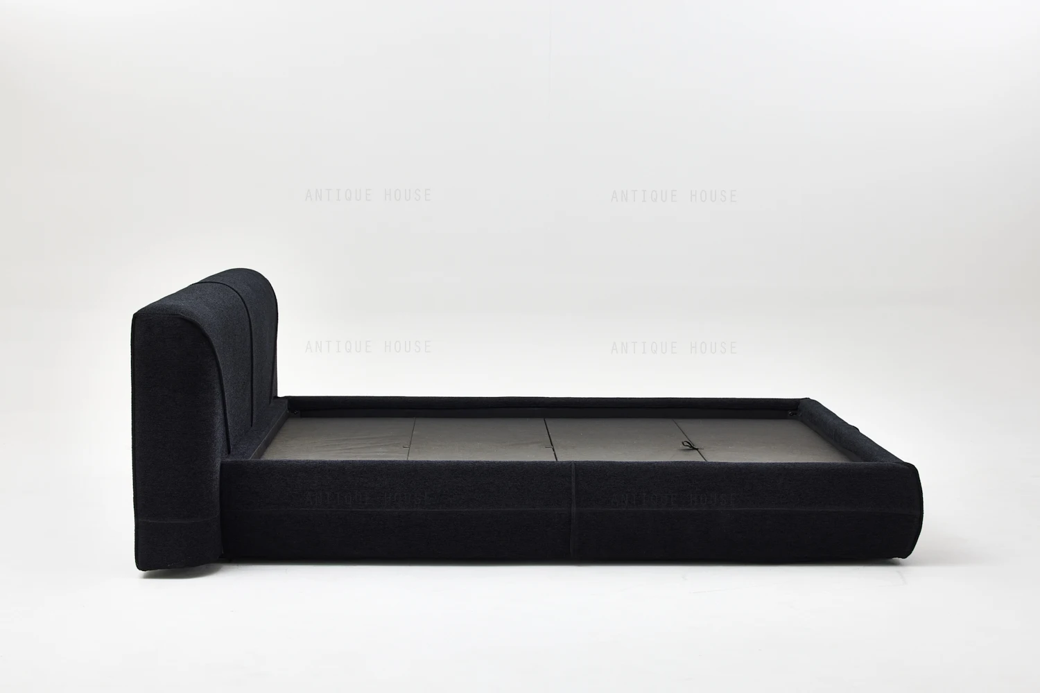 Natural furniture Japandi bedroom furniture design home fabric modern bed double luxury bed for bedroom hotel