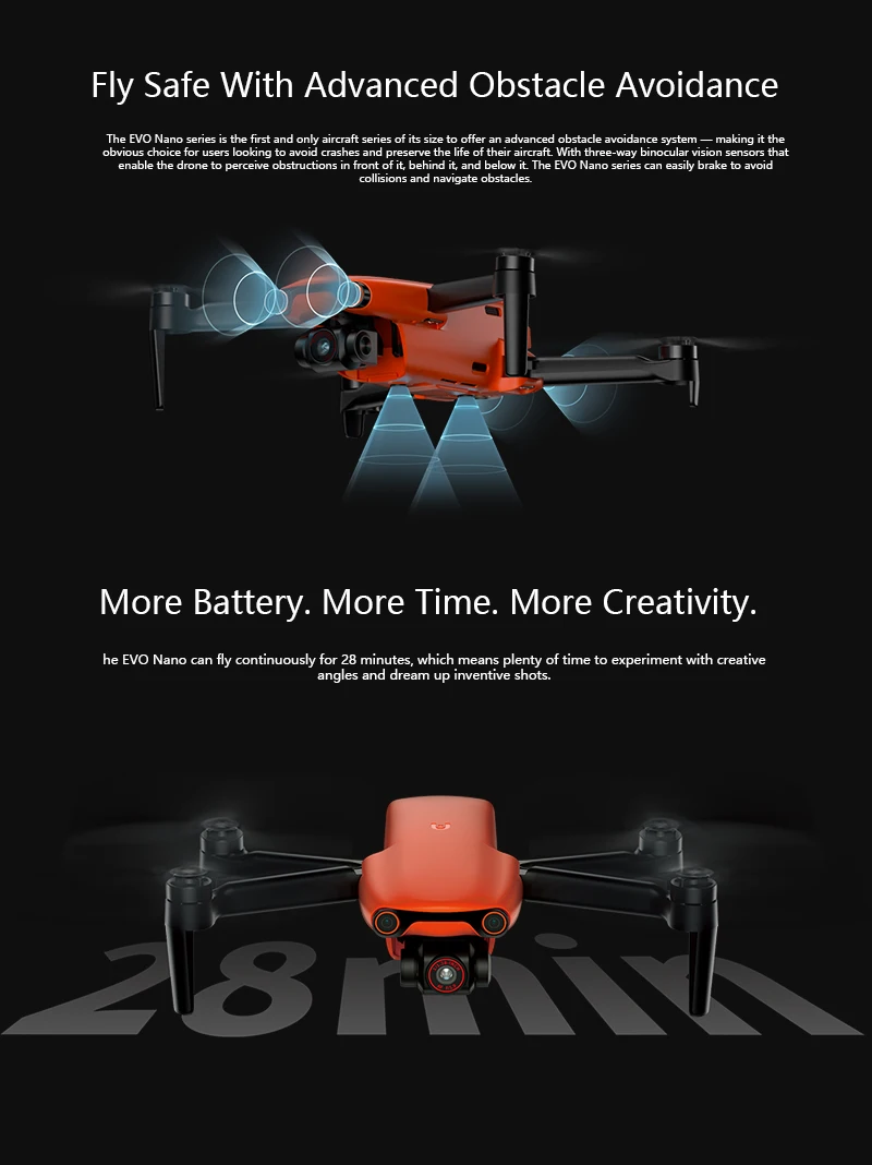 NEW Autel EVO 2 RC GPS drones thermal imaging folding drone camera mini quadcopter frame