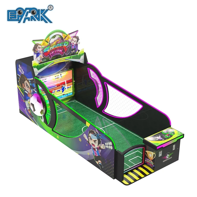 Amusement Park Kids Coin Operated Happy Baby Shooting Football Soccer Game Machine