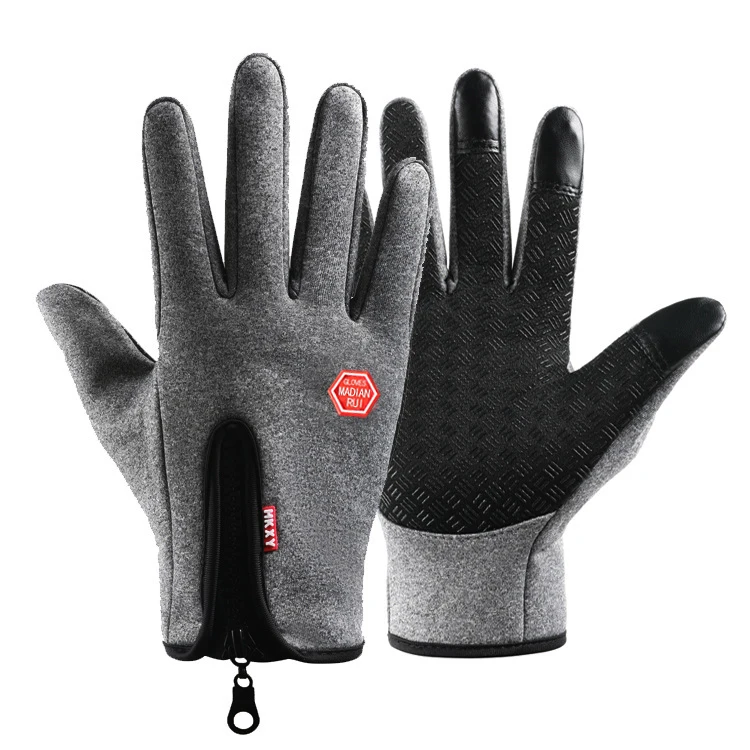 Shopify Drops-hipping Winter Thickened Windproof Cycling Gloves Touchscreen Outdoor Driving Motorcycle Cold Gloves