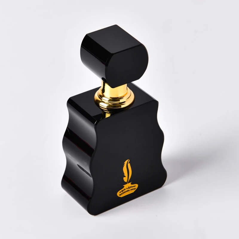 Customize Your Logo 3ml Empty Packing Bottle Black Luxury Glass Perfume Bottle