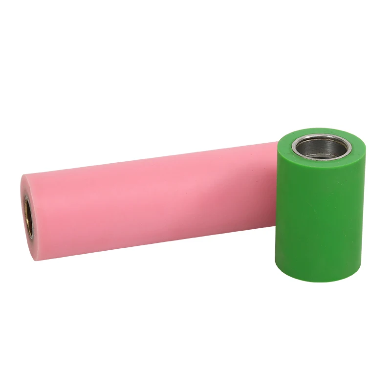 Customized wear resistant damping cushion rubber roller for industrial transportation PU coated rubber roller
