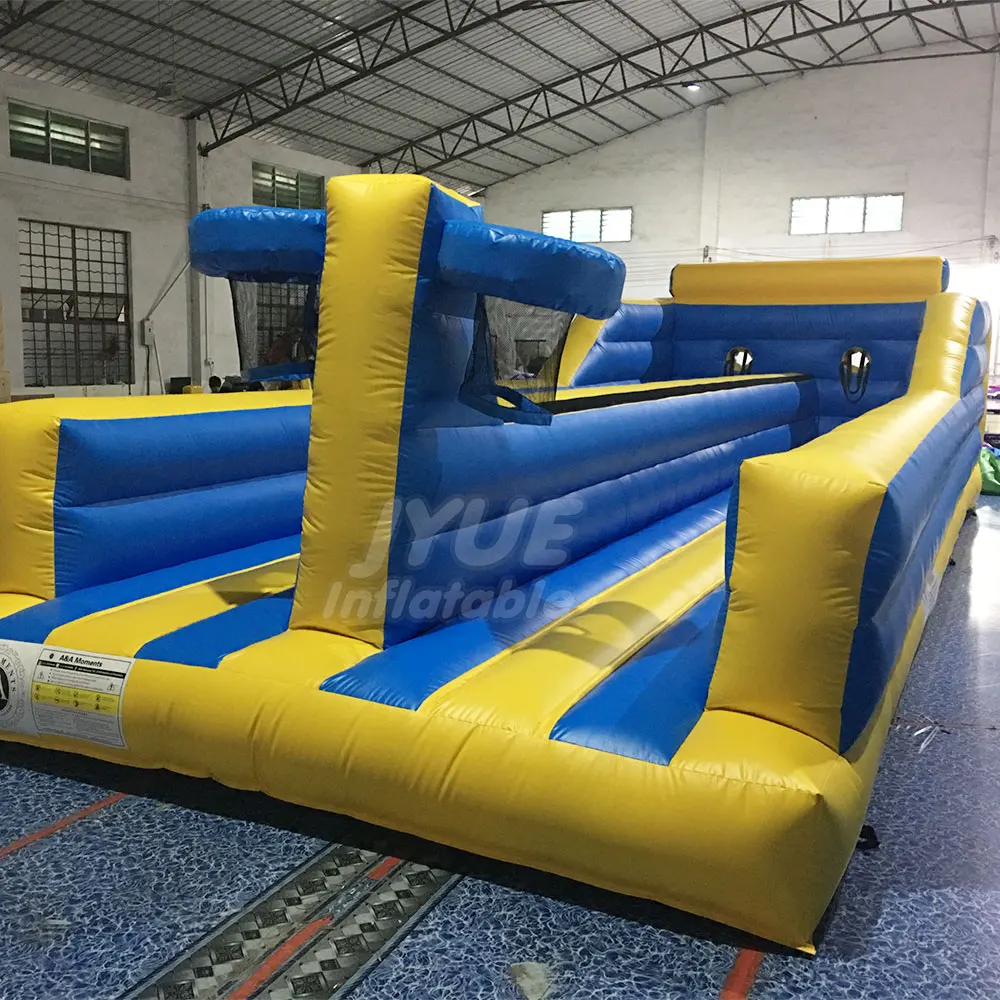 Спортивные игры конкурсный вызов гоночного оборудования две полосы надувные Bungee Run Race