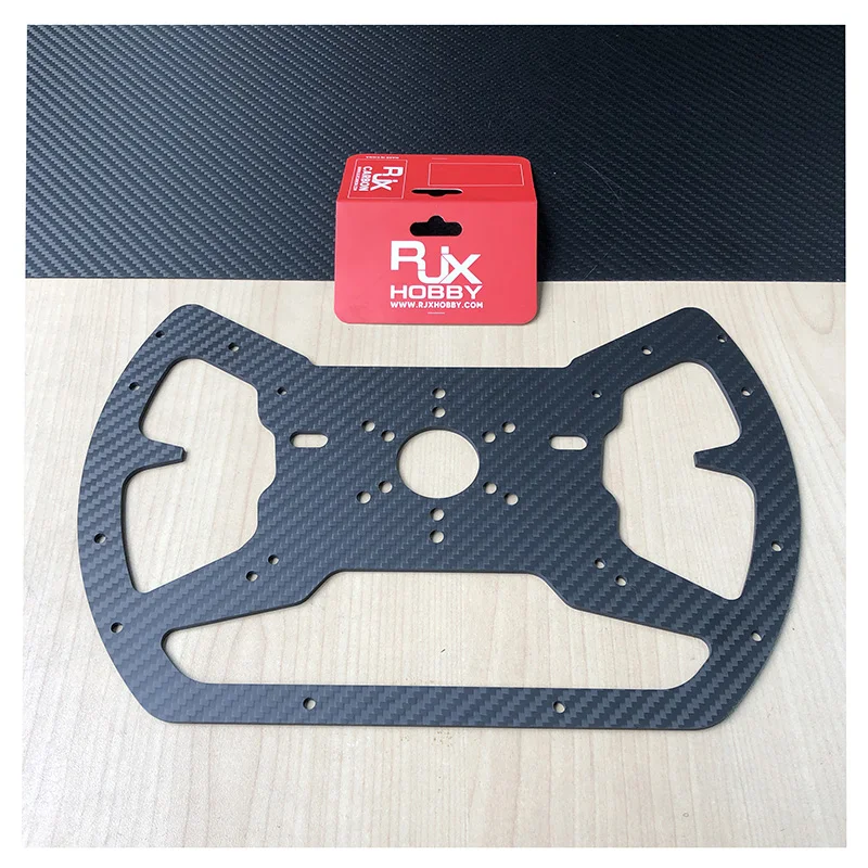 RJX OEM 100% 3K Carbon Fiber Sheet Carbon fiber sim car Steering Wheel Botton Plate parts