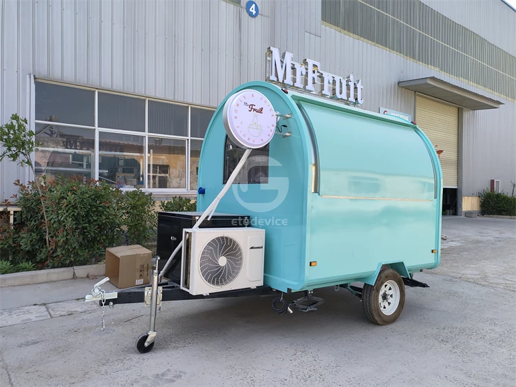 Glory Food Trailer Mobile Food Truck Fruit Cart