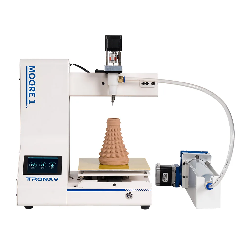 TRONXY MOORE 1 Mini Ceramic With push screw clay Impresora 3D pottery Fast Desktop clay 3D Printer