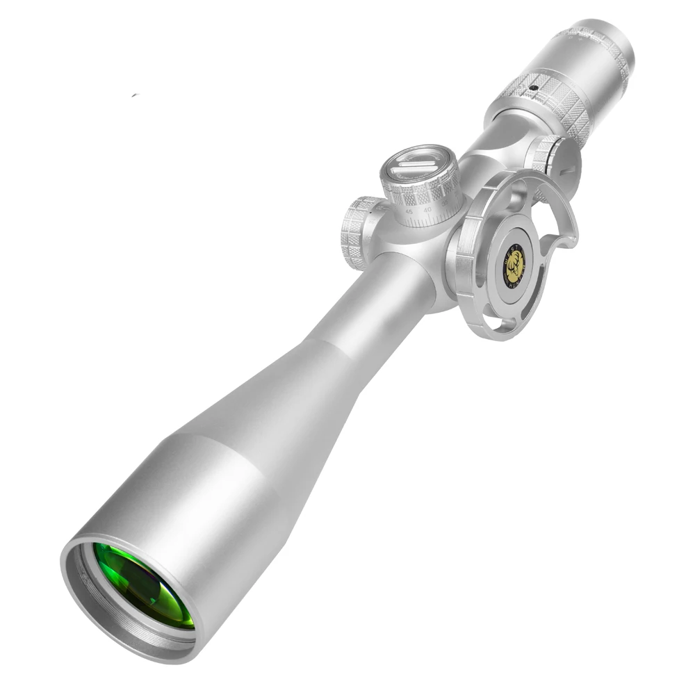 OEM ODM HD Стекло 6-24X50 IR FFP, первая фокальная плоскость, Серебряный прицел, гравированный светящийся оптический прицел