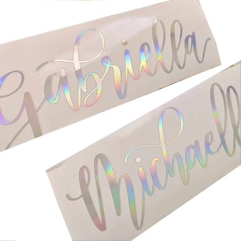  Customized cartoon characters transfer glitter decal