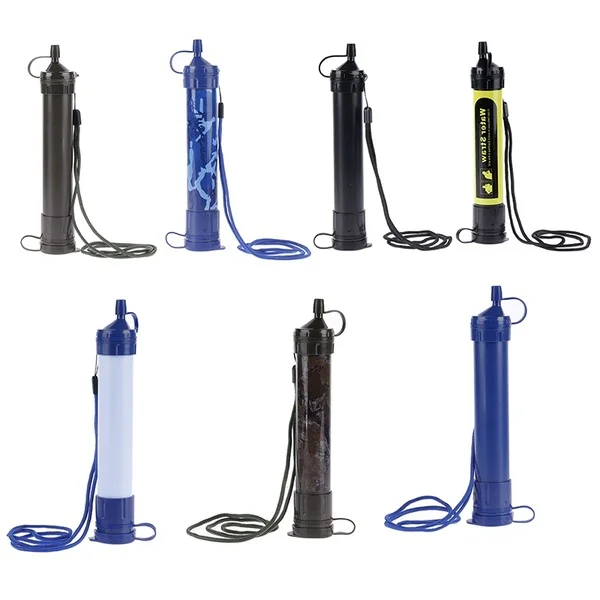 Outdoor Water Purifier Camping Hiking Emergency Survival 4500L Volume Personal Water Filter Straw
