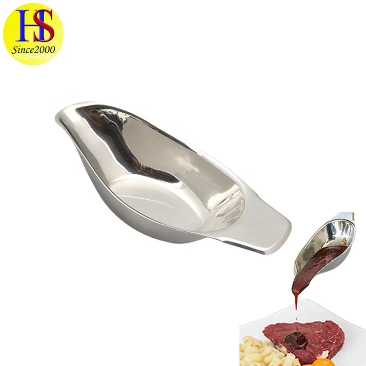 
Home Restaurant Stainless Steel Sauce Gravy Boat 