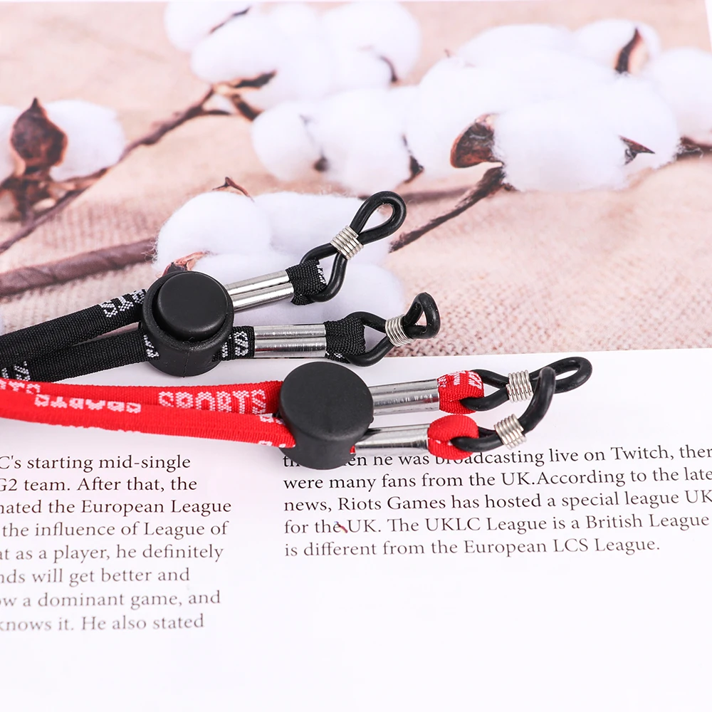 Factory Price promotional color fashion sunglasses neck cord adjustable holder eyeglasses antiskid string