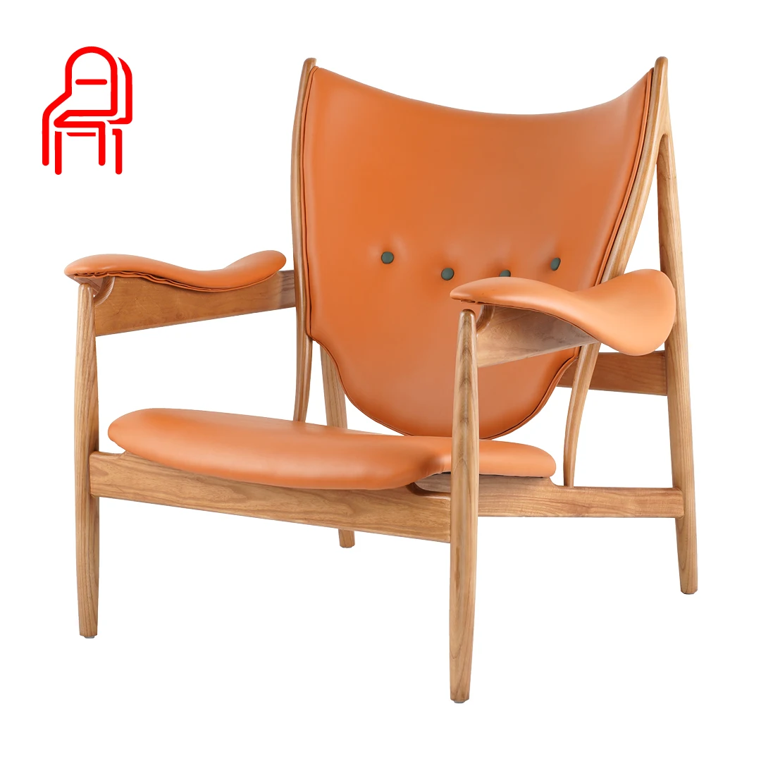 Finnet North American Writing Factory directly sells customized batch chieftain chairs black and white waxwood, leisure living