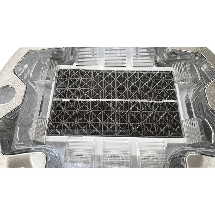 Round Shape Philippines Hot Sale Underground Pavement Mark led Flashing Traffic Warning Light Product Aluminum Solar Road Stud