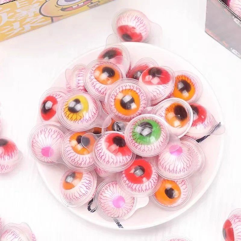 Halal Candy Wholesale Jelly Sweets Eye Ball Shape Gummy Candy Soft Candies