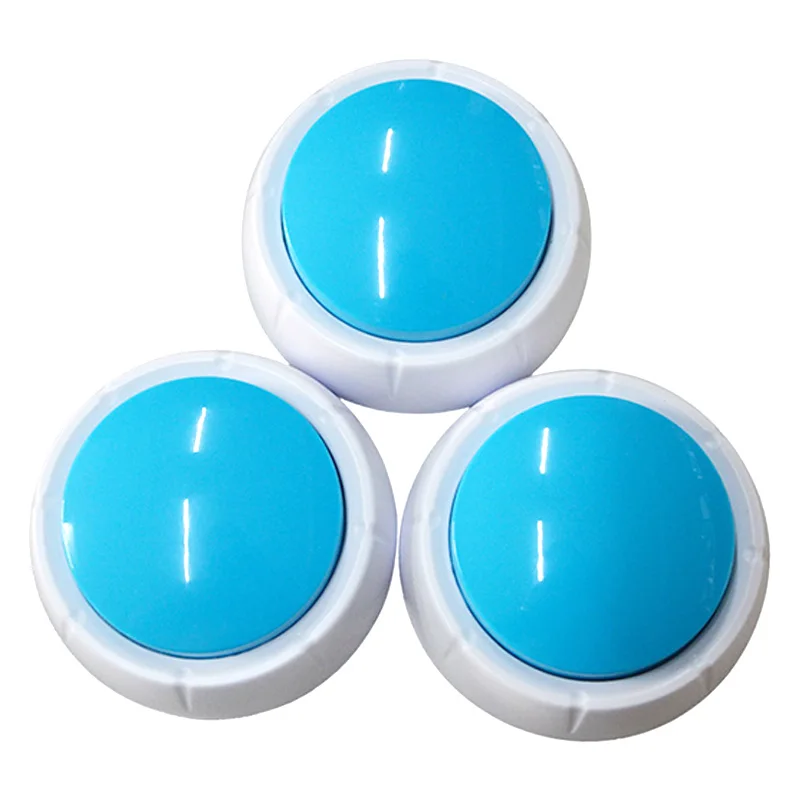 Oem Odm Customization Logo Recordable Interactive Pre-recorded Dog Buttons Words Speech Buzzer Dog Push Button For Communication