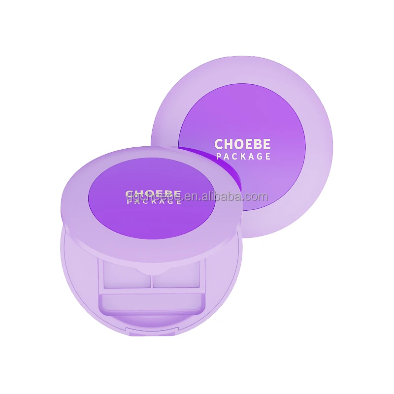 Choebe new design 4 neg Luxury eye shadow palette packaging compact case with mirror