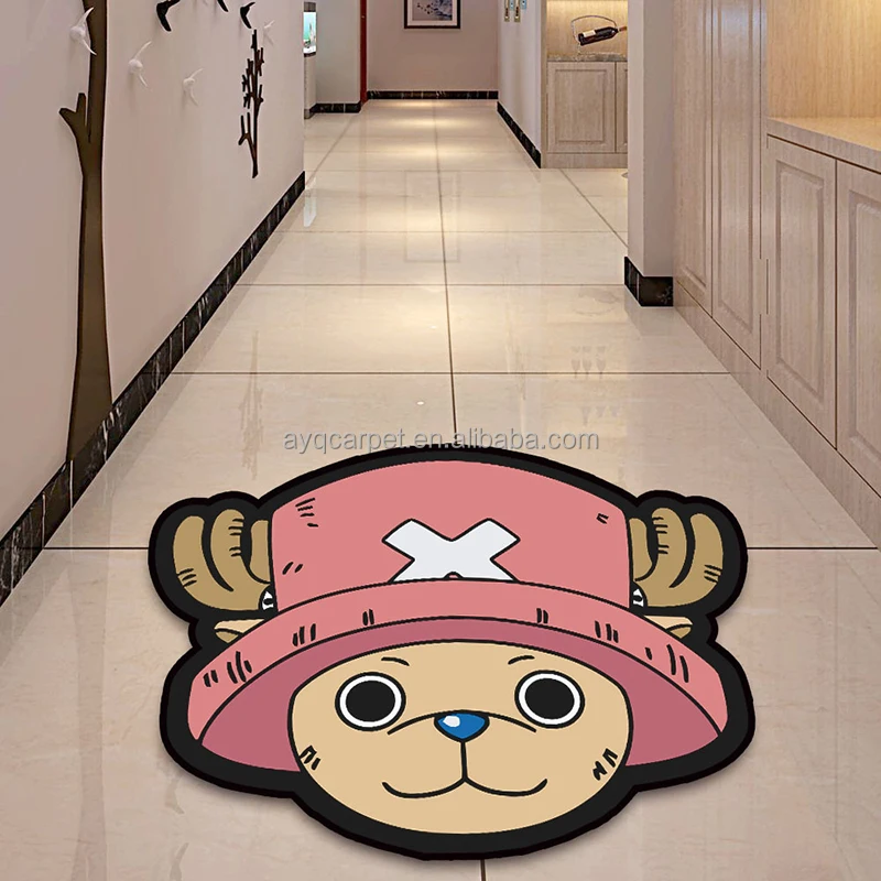 Factory wholesale logo animation design interesting modern cartoon plush carpets and rugs