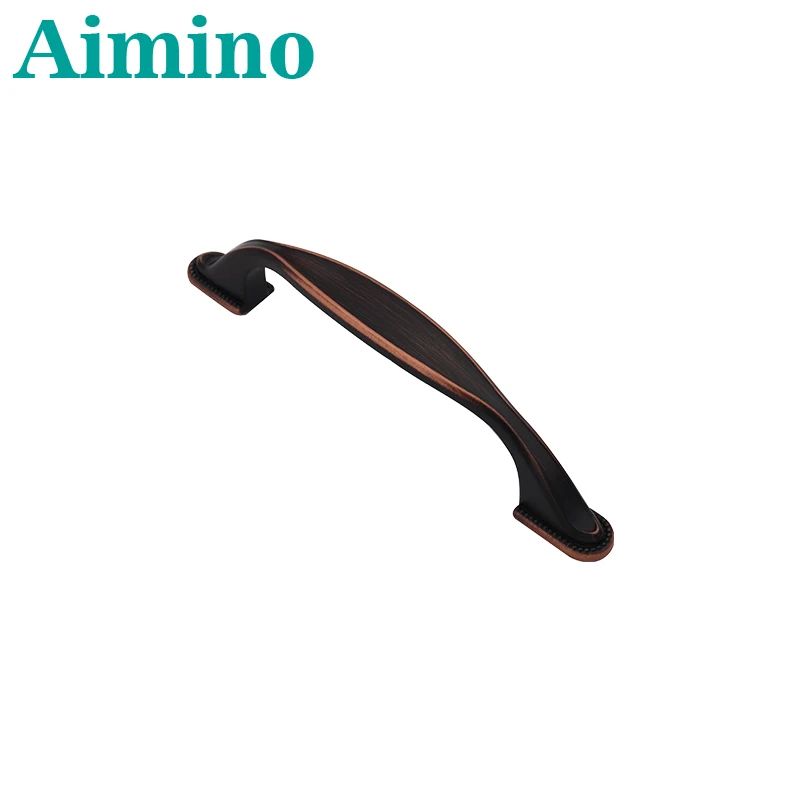 Aimino Brand new Cabinet Pull Handles Metal Black Zinc Alloy Handle with low price expandable pull rod handle