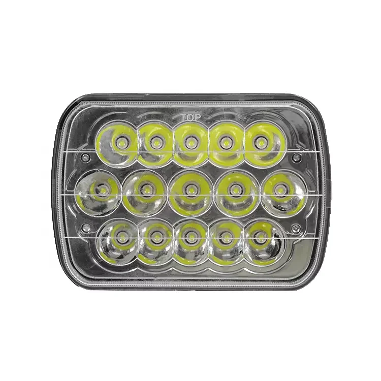 2022 New arrival 4X6 work light 45w rectangular car truck 12v 7inch led headlight for Off-road