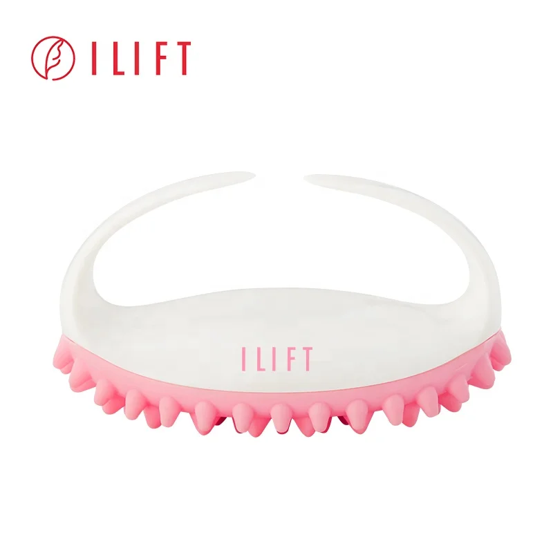 silicone dry brushing body brush for cellulite and lymphatic