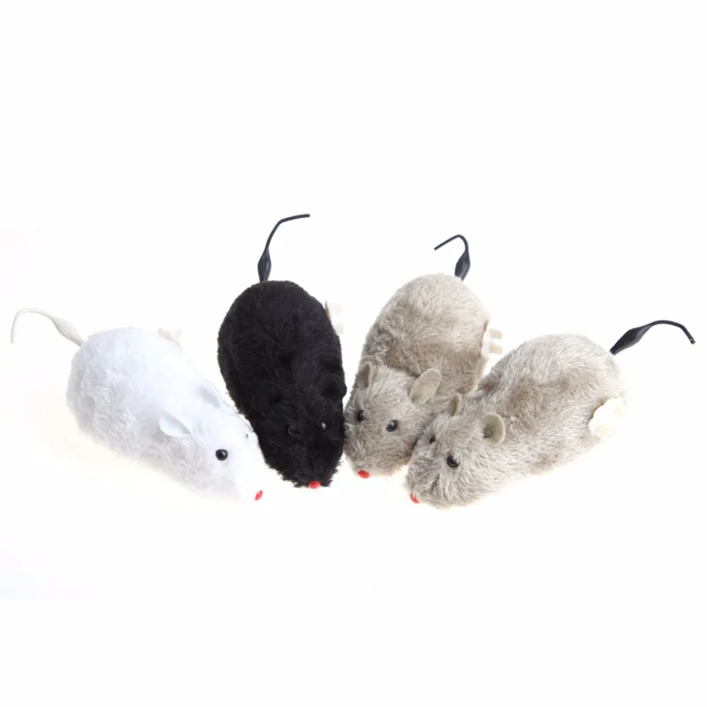 
funny RC toy wireless winding mechanism mouse cat plush toy 