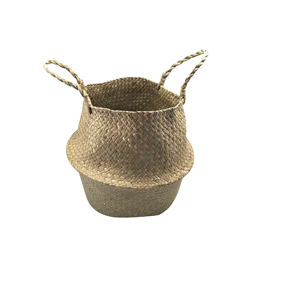 YIKAI New Style Manmade Woven Seagrass Basket for Indoor Plant Home Decor