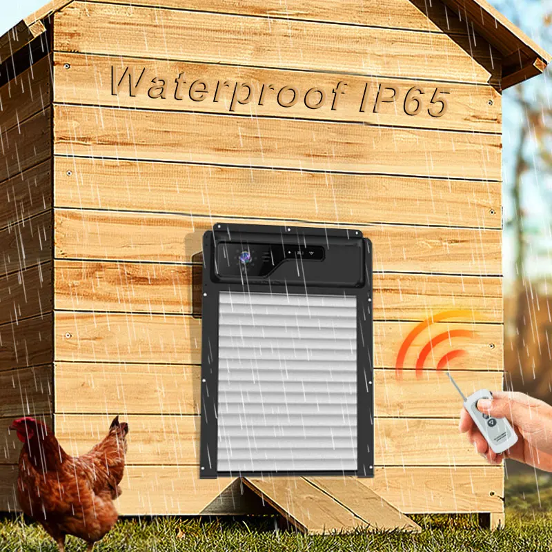 Wholesale And Retail Timer And Night Vision Waterproof IP65 Smart Chicken Coop Door Opener With Camera