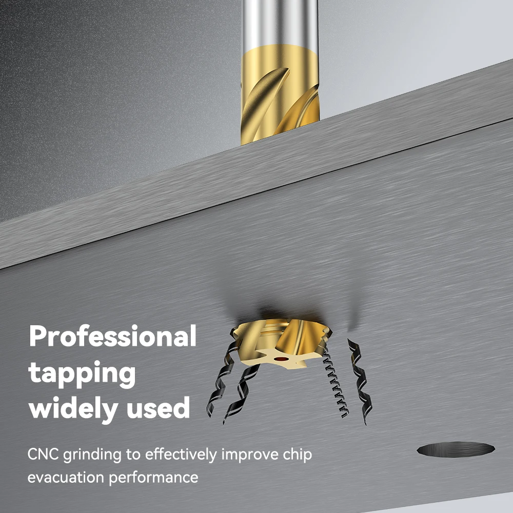 HSS M2 OEM/ODM Hss Machine Coated Grooved Spiral Flute Thread Taps