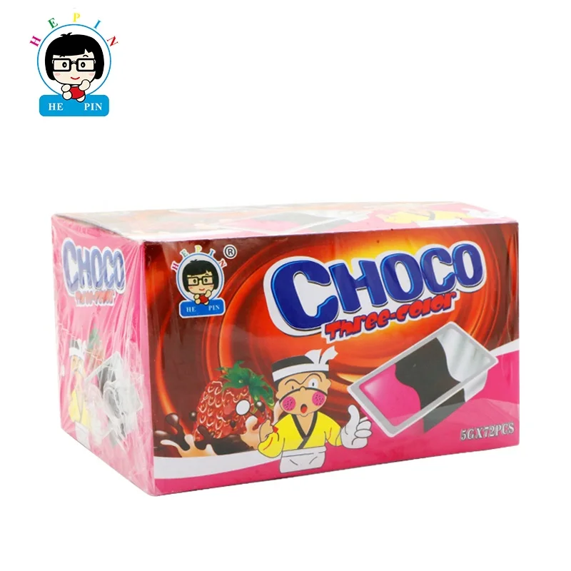 OEM Order Box Packing 5g 3 Colours 3 Flavours Chocolate Cup Choco Candy Jam For Kids