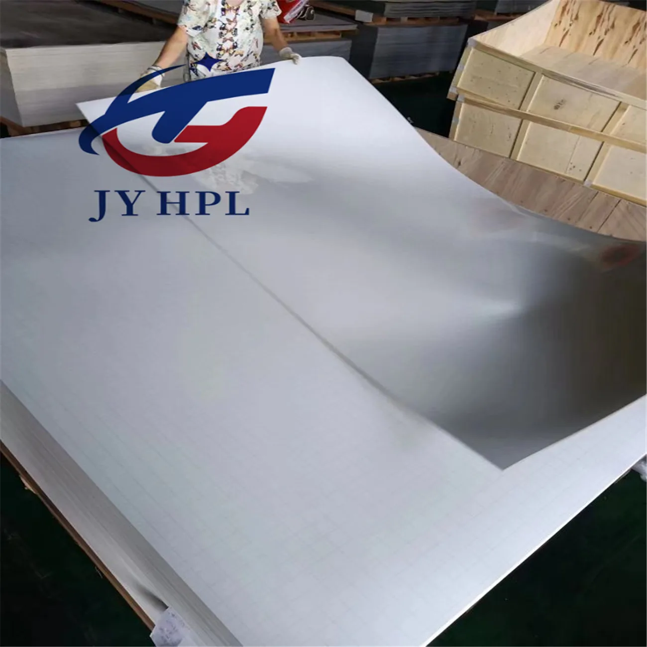 0.7mm White Glossy Hpl Laminate for Writing Board/white Board