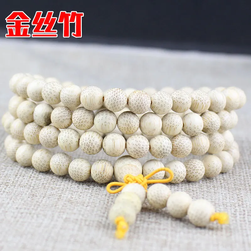 Natural Wooden Buddha Beads String Woven Mala Prayer bracelet 108pcs 6/8mm multi-layer Wrap Rosary Meditation Bracelets Gifts