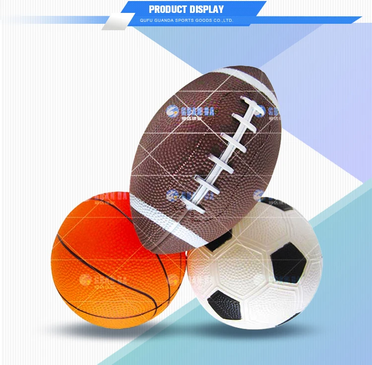 3pk Sports Toy ball high quality rainbow Knobby ball pvc inflatable toy ball