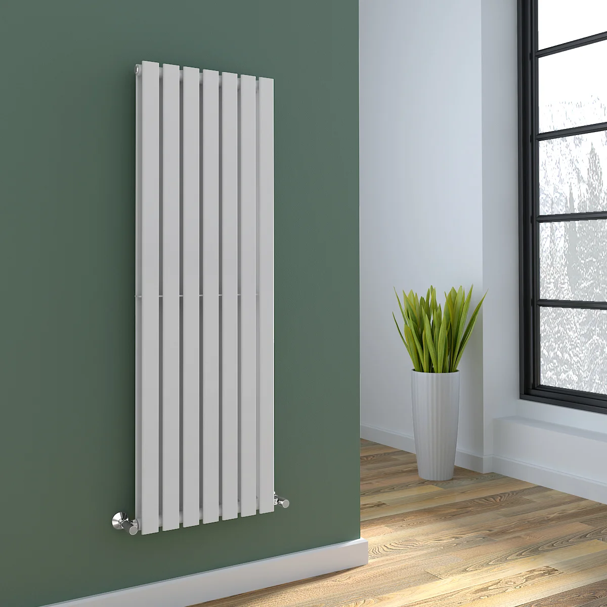 Anthracite Horizontal Oval Tube Radiator Hot Water Heated Radiator for Central Heating in Bathrooms for Home Use