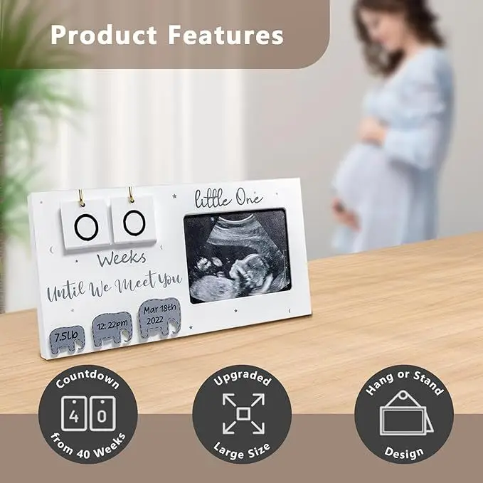 Newborn birth milestone photo commemorative wooden photo frame bedroom decoration photo frame