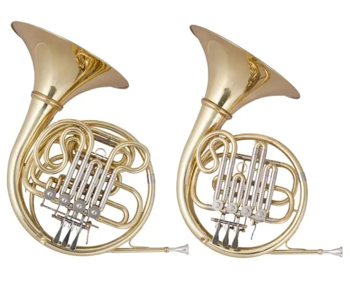 High quality cheap price French Horn for sale Instrument Gold brass body OEM