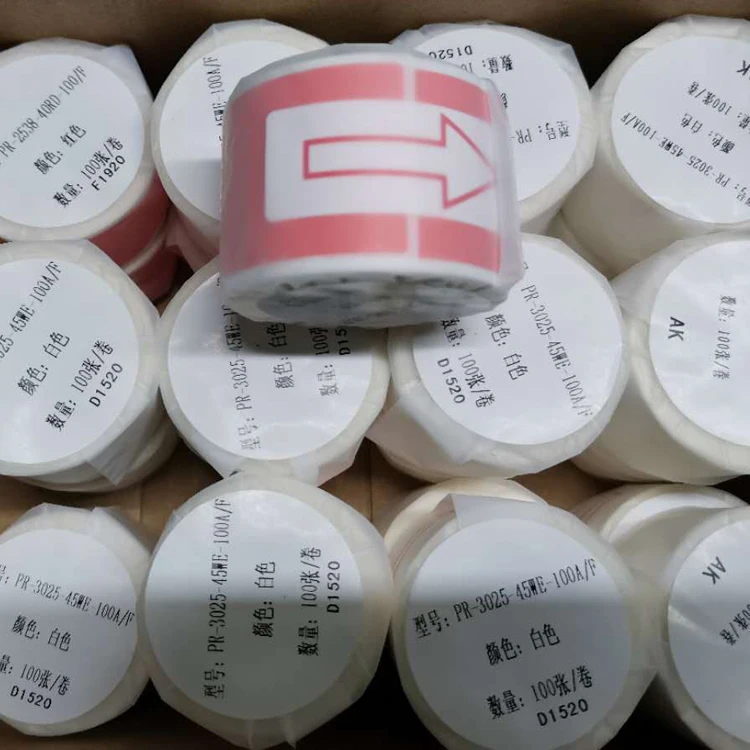 Thermal Cable Label Paper P/knife Type Mobile Network Cable Self-adhesive Printing Paper OEM Adhesive Sticker Wenzhou Sunglasses