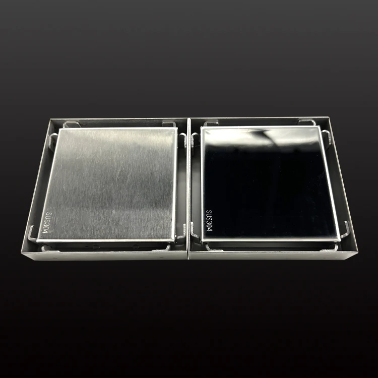 4inch 15*15 sus304 good quality stainless steel Square Invisible washing shower anti-odor anti-block floor drain floor drainer