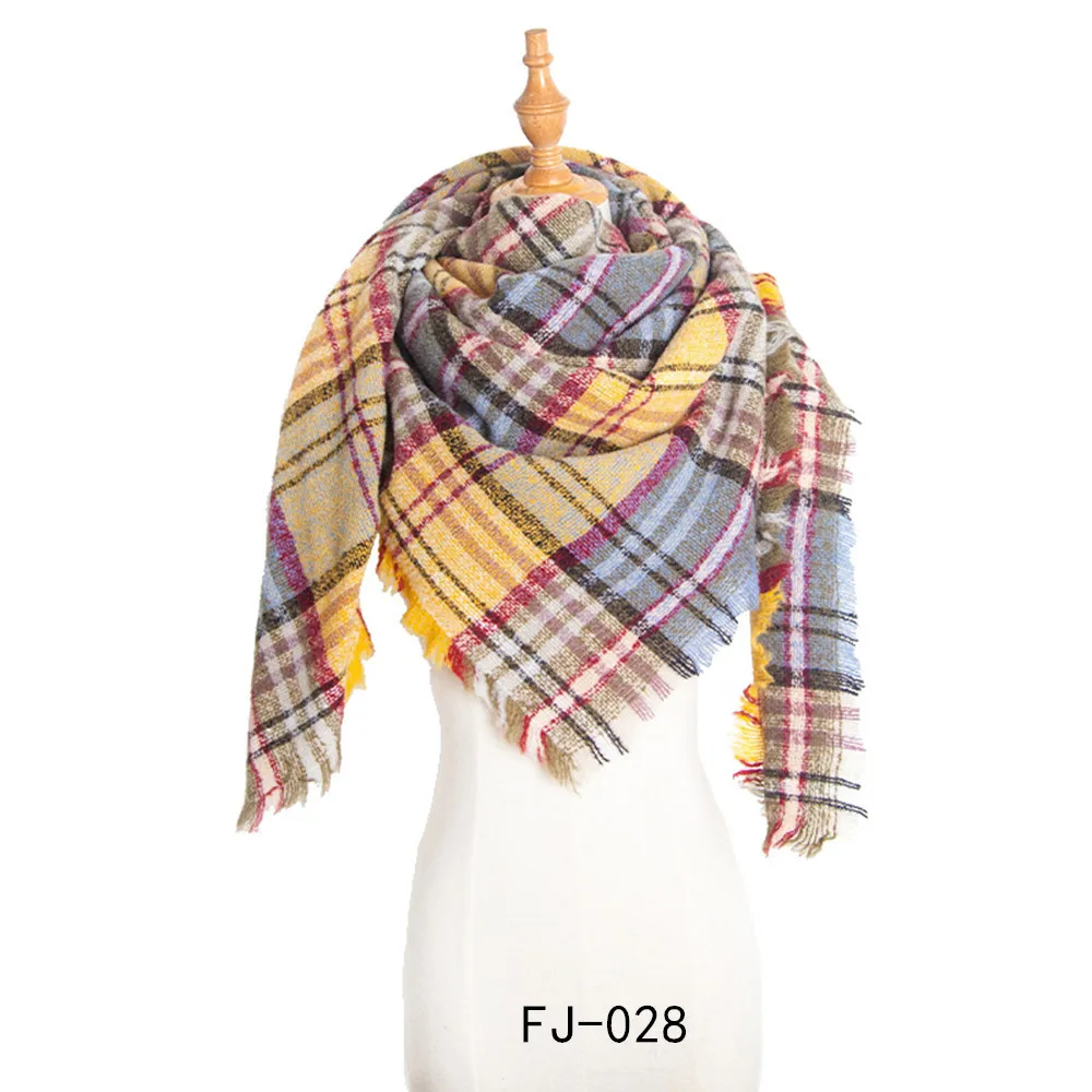 
2019 Hot sale custom print women plaid elegant scarf with fringe custom scarf cotton printing scarf cashmere 