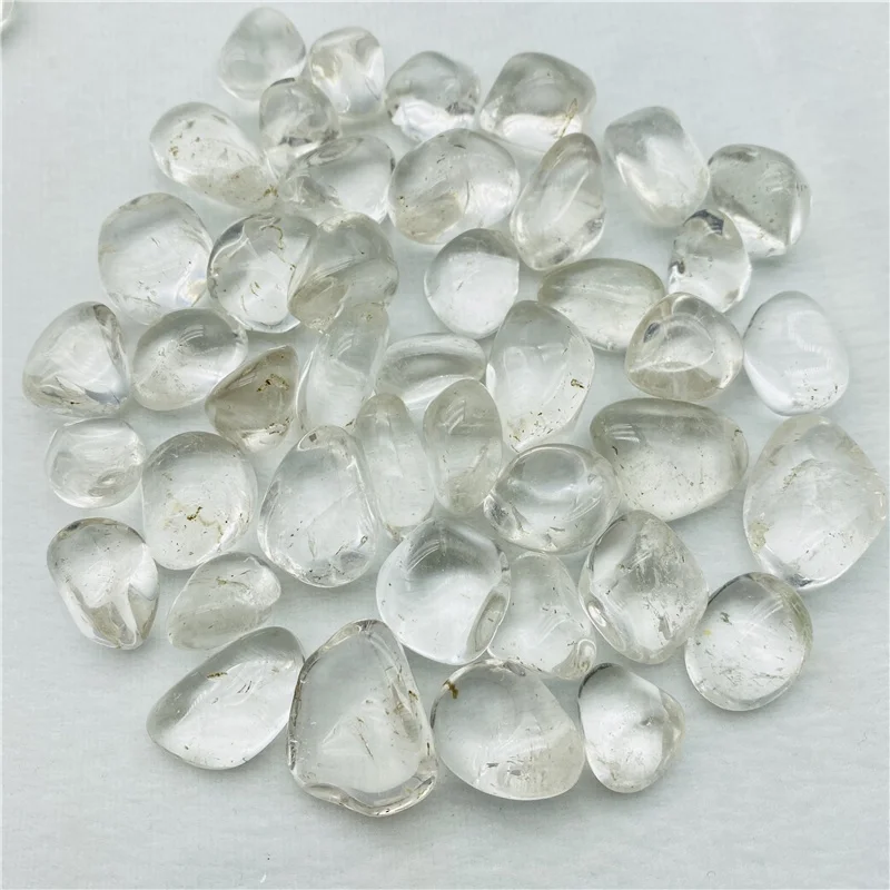 Wholesaler Natural Clear Quartz Gravel White Crystal Tumbled Stones