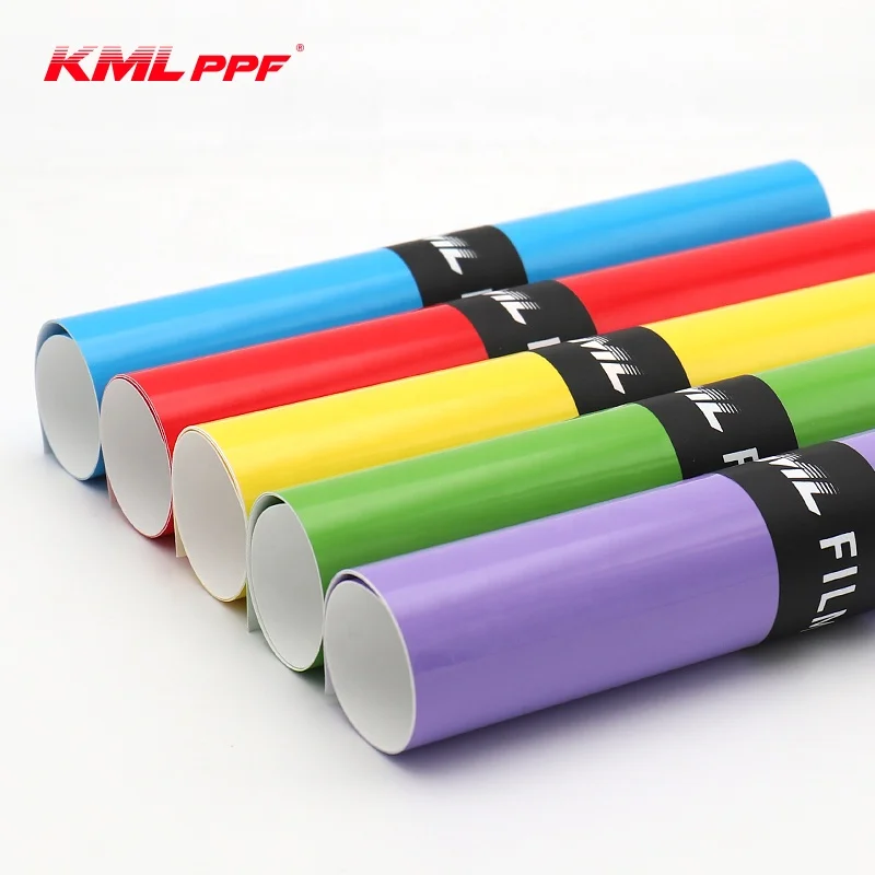 Factory Wholesale Car Decorative Film Air Bubble Free PVC Car Wrapping Vinyl Film Super Bright Car Wrap Film