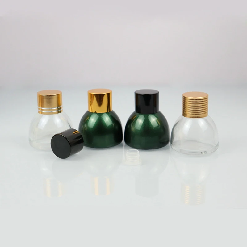15 ml Pagoda cone shape glass essential oil perfume bottle 10ml green 15ml clear transparent pagoda shaped glass dropper bottle