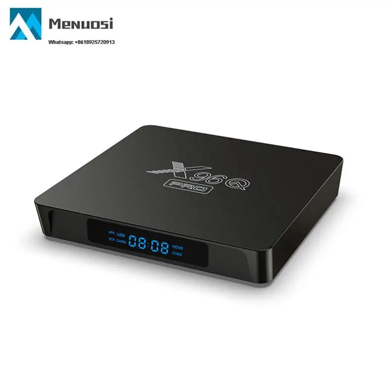 Android 10.0 x96q pro H313 with factory price Quad Core 2.4G/5G 4k 1GB 8GB / 2GB 16GB smart tv android tv box in Set Top Box