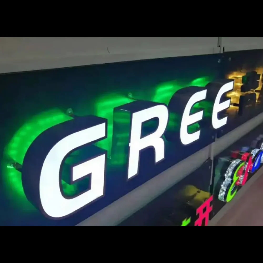 3D Signage Outdoor Light Aluminum Channel Letter Led Manual Bending Trim Cap Strip Sign Channel Letter