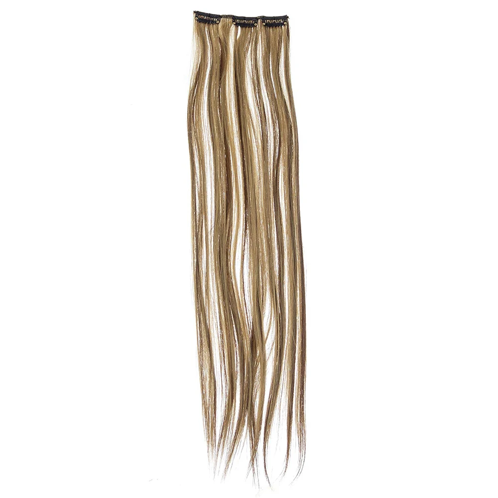 Wholesale Price Brown Long Wavy Synthetic Hair Pieces Hair Accessories