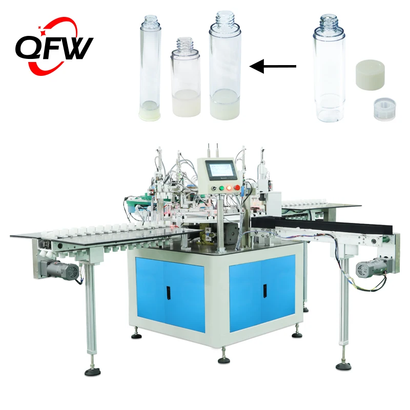 Advanced technology mist sprayer pump production line cosmetic lotion pump full automatic metal assembly machine
