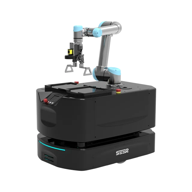 AMB-powered Autonomous Warehouse Robots are built by mounting robotic arm on the AMB series unmanned chassis Composite Robot