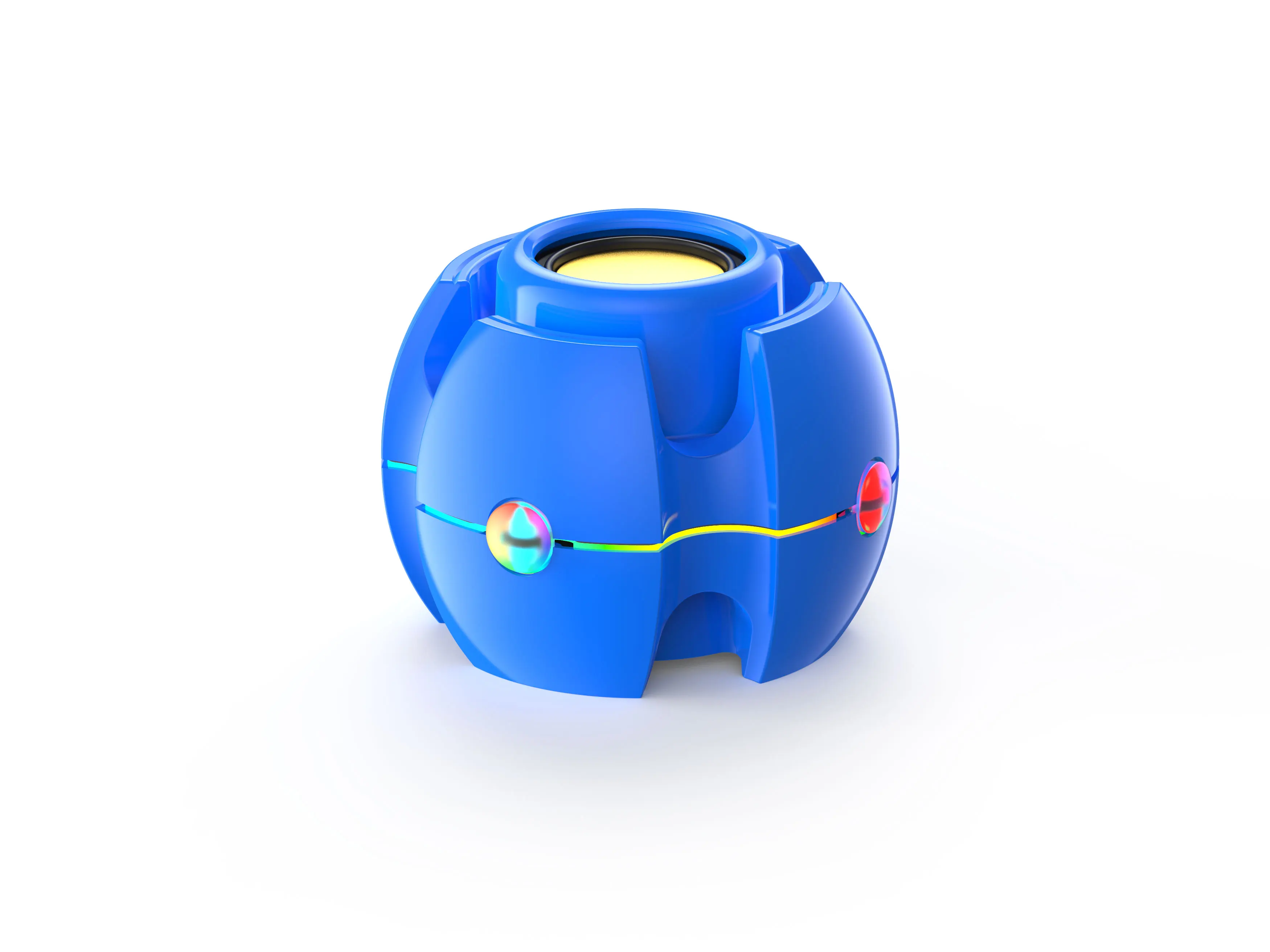 AVON Approval Factory Colorful Round Mini Wireless Speaker RGB Light Bluetooths Speaker for Mobile Phone