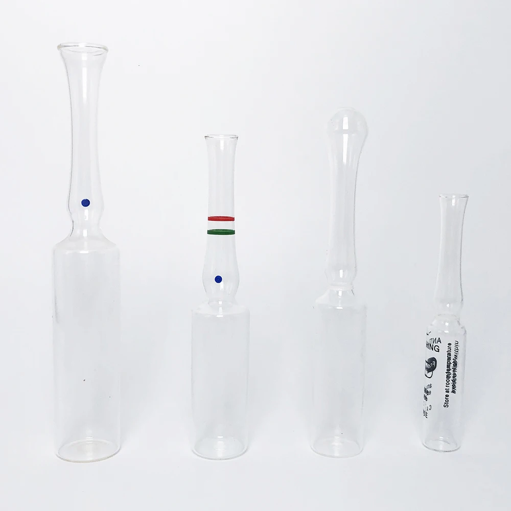 LOW BOROSILICATE 1ML 2ML 3ML 5ML 10ML CLEAR GLASS AMPOULE CHINESE YBB STANDARD WITH OPC GLASS AMPOULE FOR PHARMACEUTICAL PACKAGE
