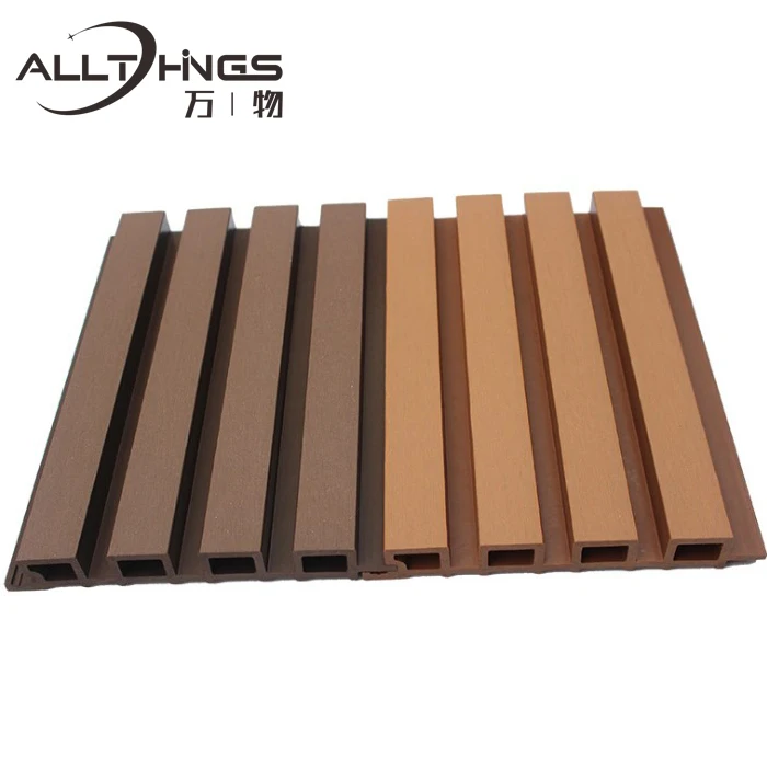 211*28mm Wood plastic wpc House exterior Outdoor grille wall panel